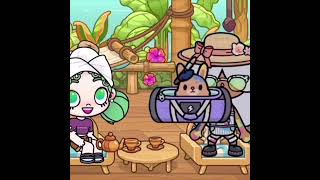 GIRLFRIEND ON THE ISLAND AVATAR 🏝 gifts tocaboca avatarworld shorts friends [upl. by Anilag]