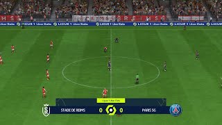 Stade de Reims vs PSG 21092024 Ligue 1 EA FC 24 [upl. by Arvonio]