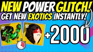 New POWER amp EXOTIC GLITCH How to Power Level to 2000 amp Get New Exotics In Destiny 2 THE FINAL SHAPE [upl. by Chaves]