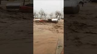 Giant water tank hit a car during landslide  Part 32 shorts viral trending [upl. by Raama]