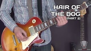 Hair of the Dog by Nazareth  Guitar Lesson Part 2 Solo [upl. by Colleen]