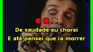 VIDEO KARAOKE ROBERTO CARLOS E POR ISSO ESTOU AQUI [upl. by Terrel609]