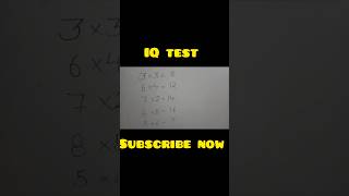 IQ test maths mathiqtest iqtest intelligencetest mathematics iqsmarttest [upl. by Etnoek]