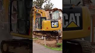 Old Farmhouse Teardown Timelapse  In Less Than 1 Minute [upl. by Anesuza274]