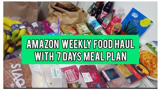 Amazon Fresh Weekly Food Haul For Family of 5  Meal Plan For the Week [upl. by Namdor]