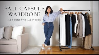 Fall Capsule Wardrobe  12 foundational pieces [upl. by Terb]