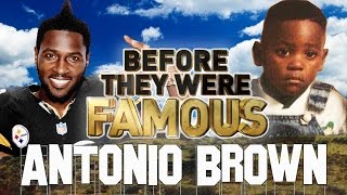 Antonio Brown  Before They Were Famous  2017 Biography [upl. by Nnov]