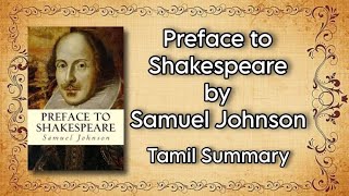 Preface to Shakespeare  Samuel Johnson  Tamil Summary  Literary Criticism  BA English  MSU [upl. by Amarette198]