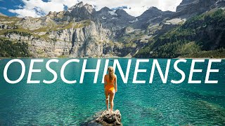 Oeschinensee Lake  EASY  STUNNING hike in Switzerland [upl. by Mochun]