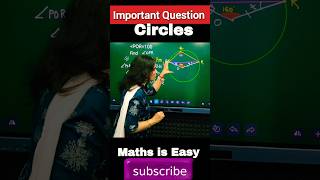 Circles Class 9  Important Question Circles NCERT Class 9 ytshorts shorts trend cbse circle [upl. by Nwahsauq17]