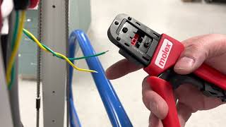 FRC 6328 Molex SL wire crimping demonstration [upl. by Ogaitnas750]