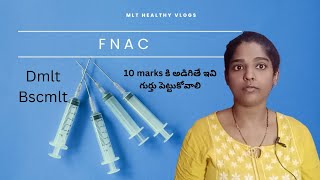 Fine needle aspiration cytology  FNAC in telugu Dmlt Bscmlt MLT Healthy vlogs [upl. by Cullie]