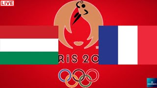 2024 PARIS OLYMPICS HUNGARY vs FRANCE Womens Handball LIVE GAME CAST amp CHAT [upl. by Eilerua607]