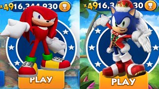 Sonic Dash  Animation Knuckles VS Snowdrift Sonic  Movie Sonic vs All Bosses Zazz Eggman [upl. by Iey288]