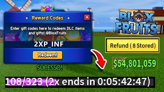 NEW CODES ALL NEW WORKING CODES IN BLOX FRUITS 2024 BLOX FRUITS CODES 2X EXP CODES [upl. by Sato]