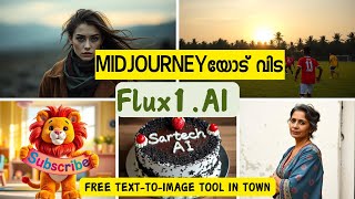 Flux1 AI  free text to image generator AI tool in Malayalam  FREE MIDJOURNEY [upl. by Bethesde]