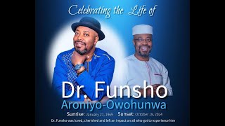 Celebration of Life  Dr Funsho AroniyoOwohunwa [upl. by Lyrac]