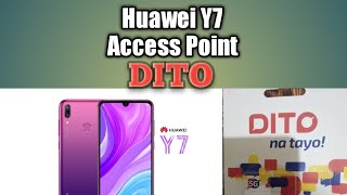 How to Enable DITO SIM Internet using APN Huawei Y7 [upl. by Sherj]