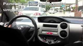 TDPE Toyota Etios X 13 16v Hatch  Teste de rua [upl. by Analaj]