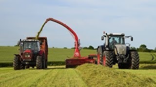 Fendt 936 amp JFStoll 1460 Trailed Forager [upl. by Oicirtap]