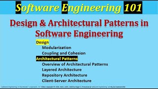 Design amp Architectural Patterns in Software Engineering Coupling Cohesion RepositoryClientServer [upl. by Hendrick]