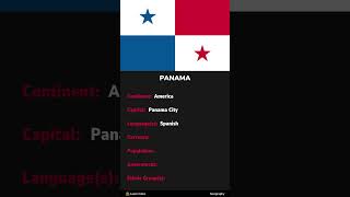 Geography Facts About Panama panama geographyfacts flags [upl. by Eohce]