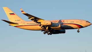 Rare  Russian IL96 landing near Washington DC in 2023 [upl. by Anikehs]