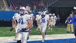 Gladwin takes the field for the Division 5 State Championship game [upl. by Erodisi]