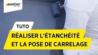 Comment réaliser létanchéité et la pose de carrelage dans une douche   Weber [upl. by Imeka]