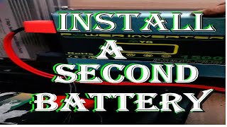 How to install a second leisure battery in a Campervan 🚐 [upl. by Pearla]