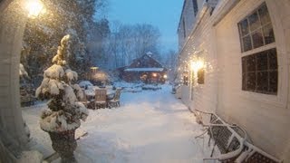 Winter Storm Time lapse  30quot of snow in 38 seconds [upl. by Aivekahs]