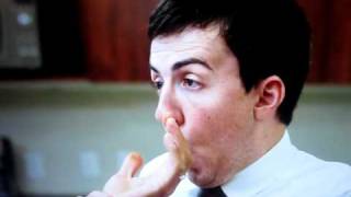 Dorito Super Bowl Commercial Finger Licking Fun Weird Guy licks fingers and smells pants [upl. by Lapides12]