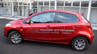 デミオ レンジエクステンダーRE デミオ NEW MAZDA ROTARY ENGINE SOUND for range extender 2013 with Mazda2 DEMIO [upl. by Nwahsar]