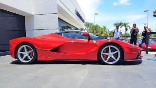 Ferrari LaFerrari Delivery to Prestige Imports Miami BRO IM IN LOVE Start up acceleration revs [upl. by Pamella]