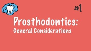 Prosthodontics  General Considerations  INBDE ADAT [upl. by Axe606]