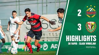 Highlights SK Rapid vs Slask Wroclaw [upl. by Airat]