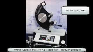 ThwingAlbert ProTear Elmendorf Tear Tester [upl. by Aysa]