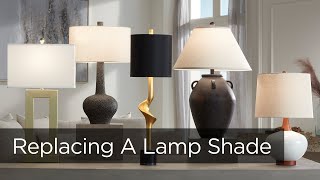 How to Measure a Lamp Shade  Replacing a Lamp Shade  Lamps Plus [upl. by Backer]