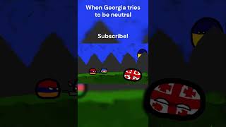 When Georgia tries to be nuetral in Countryballs memes countryballs countries history funny [upl. by Lehpar]