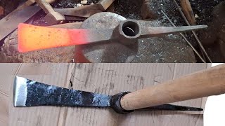 Restoration of a road workers flattipped pickaxe [upl. by Avot]