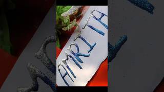 Calligraphy Name Video🥰😍calligraphy shorts ytshorts reshuarttrending viraldiy [upl. by Nairb]