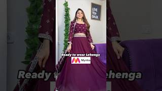 Myntra Ready to wear Lehenga haul lehenga readytowear myntrahaul shaadiseason shorts explore [upl. by Eessej424]