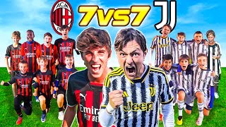 🏆CALCIO a 7 di SERIE A MILAN vs JUVENTUS Campionato Footwork Ep2 [upl. by Caye]