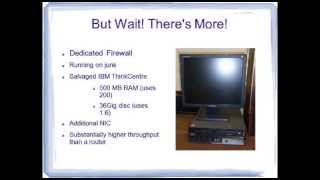 Linux on Your Firewall Router Media Center amp Video Security  APCUG 2013 Spring Virtual Tech Conf [upl. by Pollack]