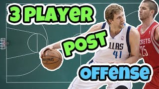 Basketball Offense With 3 Post Players [upl. by Noguchi]