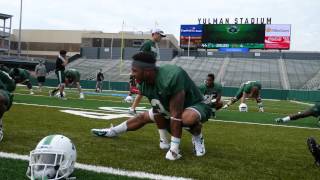 Tulane Footballs First Practice In Yulman Stadium [upl. by Edyak760]