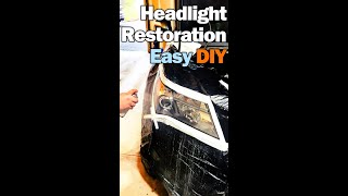 The BEST Way to Restore Headlights  Permanent Results  Like New Again detailing restoration [upl. by Metabel]