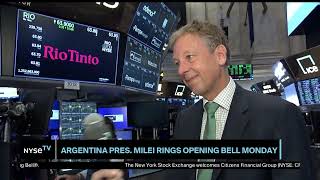 Jakob Stausholm CEO Rio Tinto on NYSE TV LIVE [upl. by Buffy565]