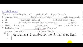 Spanish Quiz Preterite vs Imperfect [upl. by Retxab]