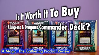 Is It Worth It To Buy A Dungeons amp Dragons Commander Deck  A Magic The Gathering Product Review [upl. by Luamaj]